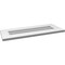 Ekena Millwork Vertical Surface Mount PVC Gable Vent: Non-Functional, w/ 3-1/2"W x 1"P Standard Frame, 30"W x 12"H GVPVE30X1201SN - alternate 2